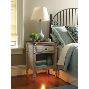 Kincaid Weatherford Wood 1-Drawer Open Nightstand