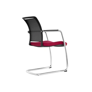 NARBUTAS Diva Meeting Chair with Mesh Backrest & Chromed Cantilever Frame