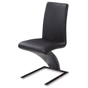 New Spec Furniture Side-455 Dining Chair, Black (Set of 2)