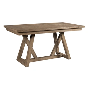 American Drew Skyline Clover Rectangular Wood Counter Height Table, Smoke