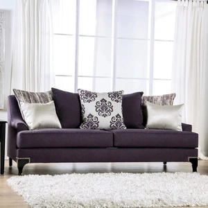Furniture of America Sisseton Chenille Fabric Sofa