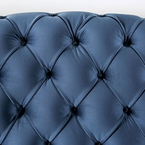 Furniture of America Martinique Fabric Tufted Sofa, Blue