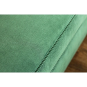 Furniture of America Verdante Microfiber Fabric Sofa, Emerald Green/Gold