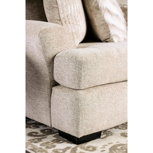 Furniture of America Anthea Fabric Sofa, Beige