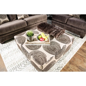 Furniture of America Bonaventura Fabric Ottoman