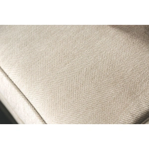 Furniture of America Hatfield Chenille Fabric Sofa in Cream