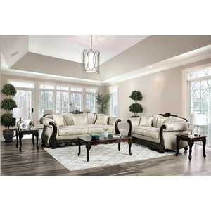 Furniture of America Newdale Fabric/Wood Living Room Set