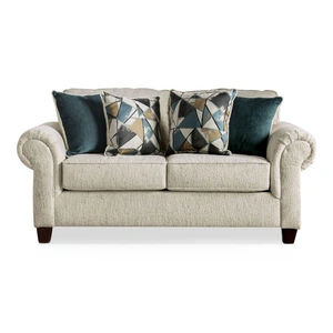 Furniture of America Delgada Chenille Fabric Loveseat