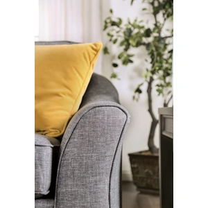 Furniture of America Jarrow Linen Fabric Loveseat