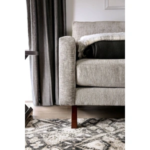 Furniture of America Harlech Chenille Fabric Sofa in Gray