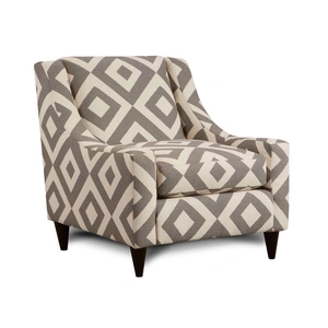 Furniture of America Parker Fabric Living Room Set in Ivory/Gray