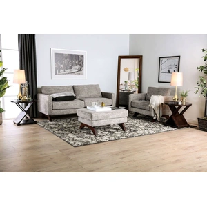 Furniture of America Harlech Fabric Living Room Set, Gray