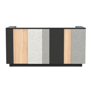 NARBUTAS Domino 87-inch Reception Desk, Color Combination 2