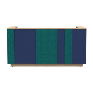 NARBUTAS Domino 87-inch Reception Desk, Color Combination 3