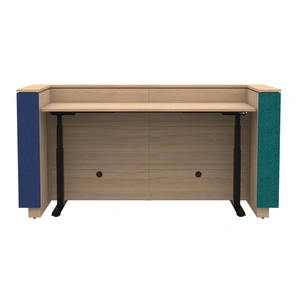 NARBUTAS Domino 87-inch Reception Desk, Color Combination 3