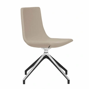 NARBUTAS North Cape Low Back Armless Meeting Chair, Swivel 4-leg Base