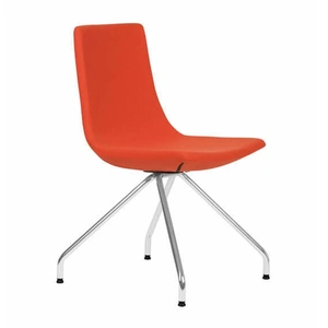 NARBUTAS North Cape Low Back Armless Meeting Chair, Chromed 4-leg Base