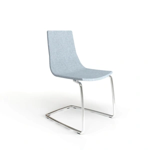 NARBUTAS North Cape Low Back Armless Meeting Chair, Cantilever Steel Frame Base