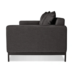Mobital Jericho Sunbrella Fabric Sofa, Charcoal Grey