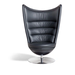 Actiu Badminton Lounge Office Swivel Soft Chair w/Polished Base
