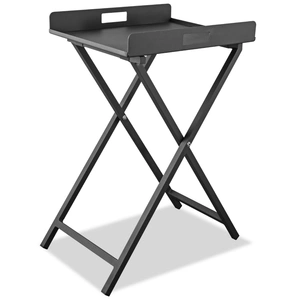 Whiteline Modern Living Kai Outdoor Aluminum Side Table, Gray