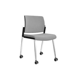 NARBUTAS Aura Visitor Chair, 4-leg Base w/Castors