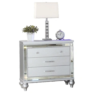 Galaxy Home Furnishings Sterling 3-Drawer Wood Veneer Nightstand
