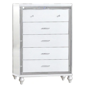 Galaxy Home Furnishings Sterling 5-Drawer Wood Veneer Chest