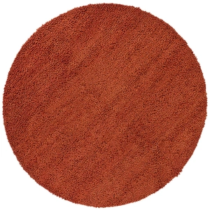 Chandra Strata Wool Handmade Rug, 7'9-inch Round, Orange