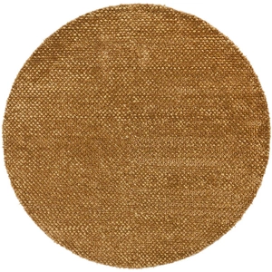 Chandra Strata Wool/Polyester Handmade Rug, 7'9-inch Round, Brown