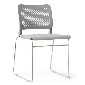 NARBUTAS Wait Conference Chair w/Chrome-Plated Wire Steel Frame