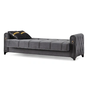 Empire Furniture, USA Summit Chenille Convertible Storage Sofa, Grey