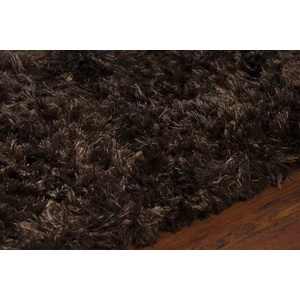 Chandra Sunlight Polyester Handmade Rug, 7'9-inch Round, Brown
