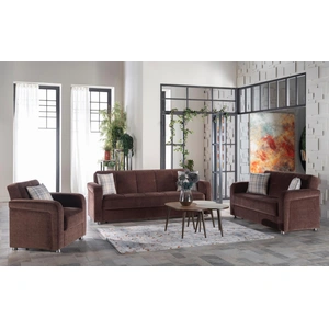 Bellona USA Vision Fabric Storage Sleeper Living Room Set