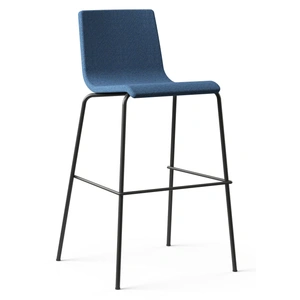 NARBUTAS Moon High Chair w/Powder-Coated 4-Leg Steel Frame
