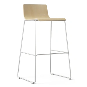 NARBUTAS Moon High Chair w/Chrome - Plated Wire Steel Frame, Stackability 3 Units