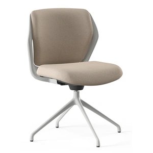 NARBUTAS Ofy Office Visitor Swivel Chair, Grey Frame