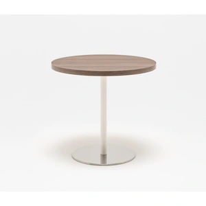 MDD Office Furniture Quando MFC Round Coffee Table w/ Metal Disc Base