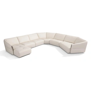 Diven Living Talento Modular Leather Customizable Sectional Sofa, Comp 2