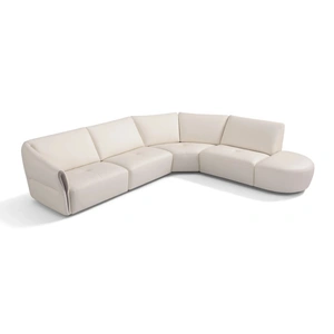 Diven Living Talento Modular Leather Customizable Sectional Sofa, Comp 3
