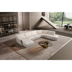 Diven Living Talento Modular Leather Customizable Sectional Sofa, Comp 3