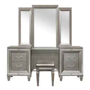 Homelegance Tamsin Wood Vanity Desk with Mirror