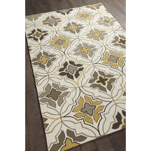 Chandra Terra Polypropylene Rectangular Handmade Rug, Composition 2