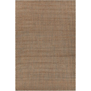 Chandra Tiffany Jute Rectangular Handmade Rug, Natural/Green