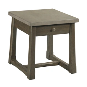 Hammary Torres Rectangular Wood 1-Drawer End Table