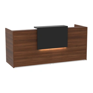 MDD Office Furniture Tera 97-inch Straight Reception Desk w/Light Panel