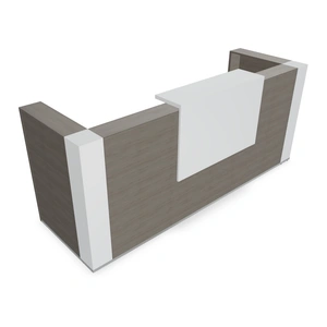 MDD Office Furniture Tera 103-inch Straight Medium Reception Desk w/LED Light