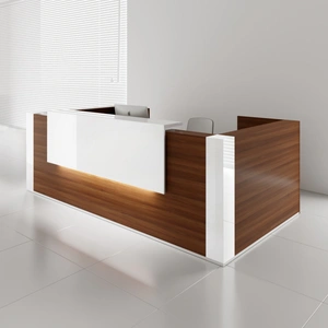 MDD Office Furniture Tera 127-inch U-Shape Large Reception Desk
