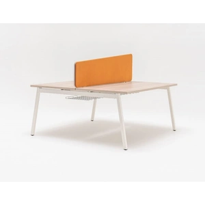 MDD Office Furniture Twin Irregular Shape Acoustic Fabric Screen
