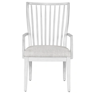 Universal Furniture Bowen Fabric/Wood Arm Chair, Dove Wing